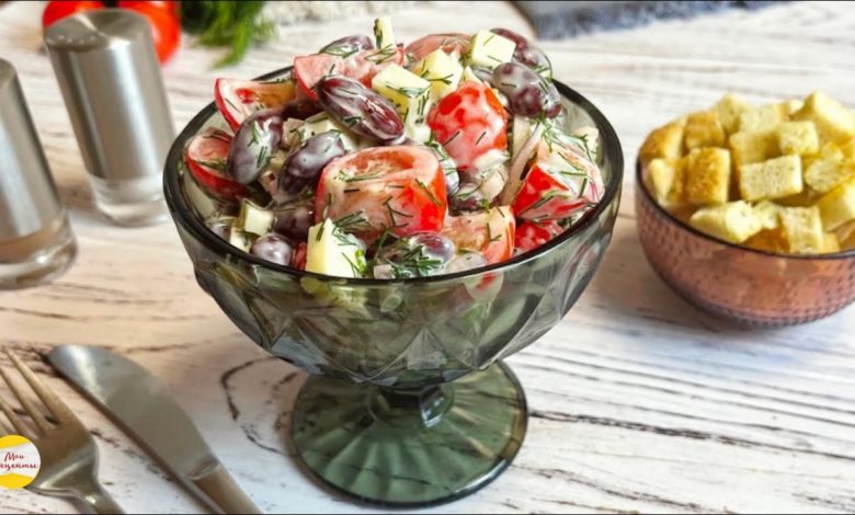 САЛАТ на КАЖДЫЙ ДЕНЬ! Получается СЫТНЫМ Даже БЕЗ МЯСА!