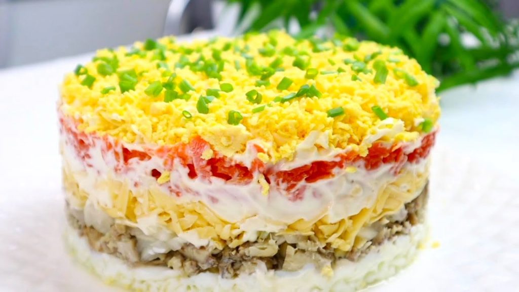 Салат "МИМОЗА"  по - НОВОМУ!Вкусный и Необычный Рецепт! 100% Вы будете в Восторге!