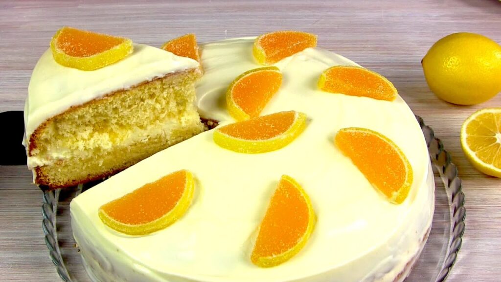 Самый Нежный и Воздушный ЛИМОННЫЙ ТОРТ! 🍰 Простой тортик к Чаю / LEMON CAKE