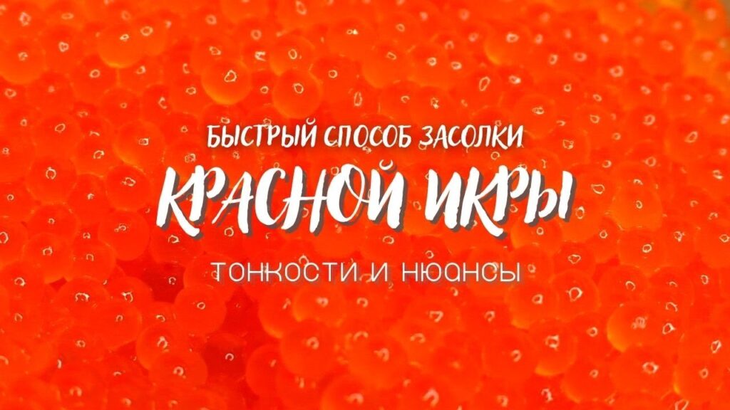 как засолить красную икру / тонкости и нюансы