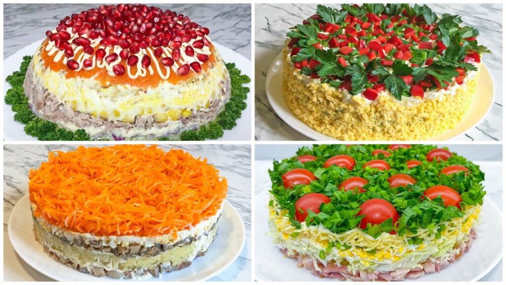 4 Салата на Новый Год 2025!!! / Новогодние Салаты / Праздничные Салаты / Salads for the New Year 4 Салата на Новый Год 2025!!! / Новогодние Салаты / Праздничные Салаты / Salads for the New Year