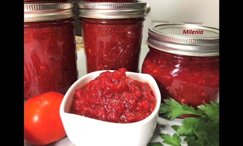 Соус Овощной УНИВЕРСАЛЬНЫЙ на зиму к мясу, котлетам, гречке, спагети и др  100 % успех!