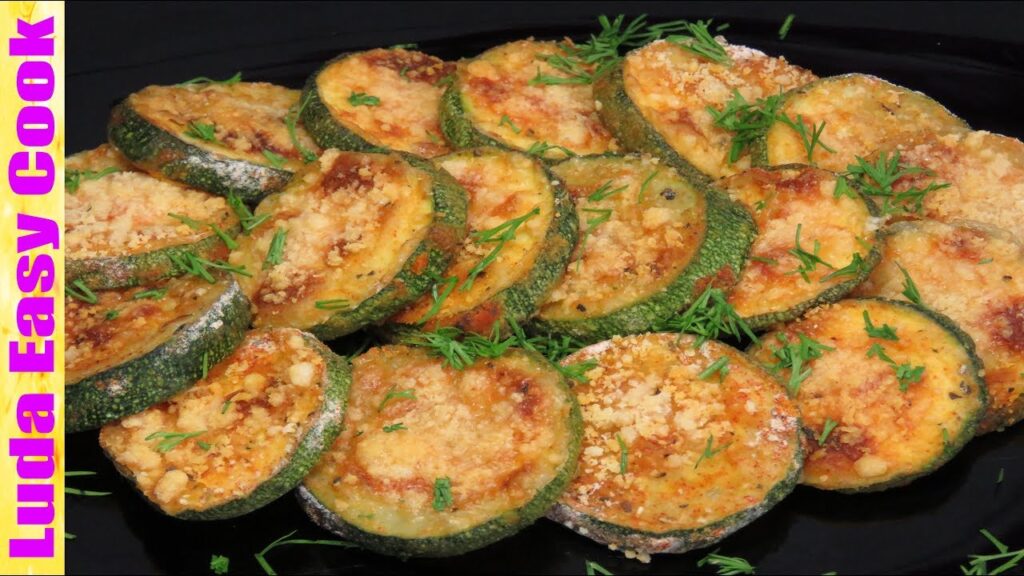 Хрустящие КАБАЧКИ В ДУХОВКЕ Вкусно Полезно Быстро Baked Zucchini Parmesan ЛюдаИзиКук закуски рецепт