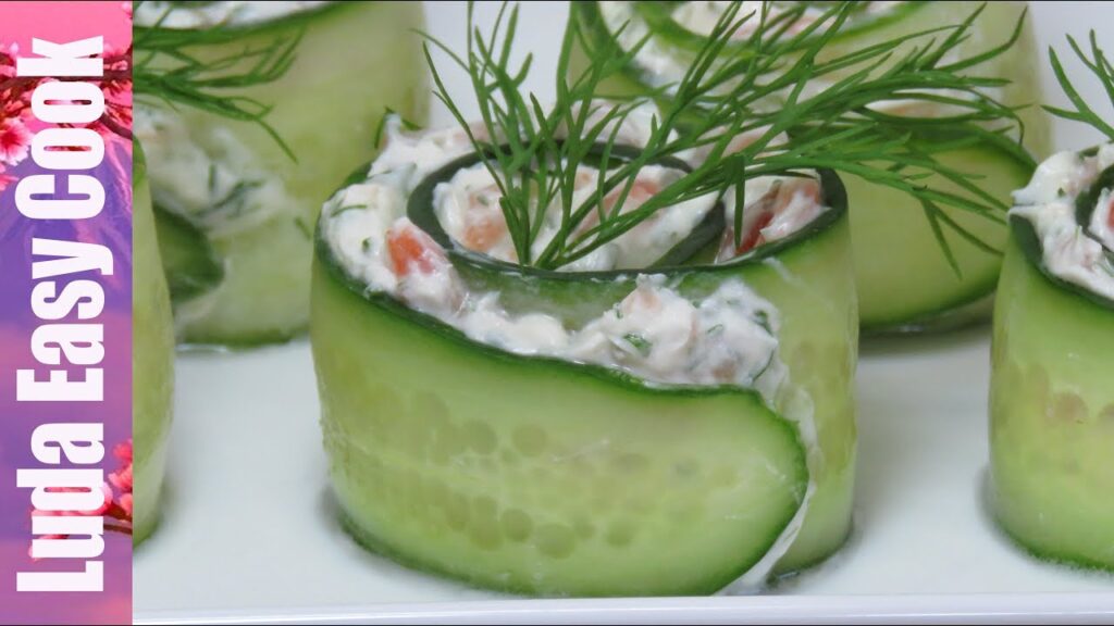 НОВОГОДНЯЯ ЗАКУСКА РОЛЛ С ОГУРЦОМ И СЕМГОЙ | CUCUMBER SALMON ROLL