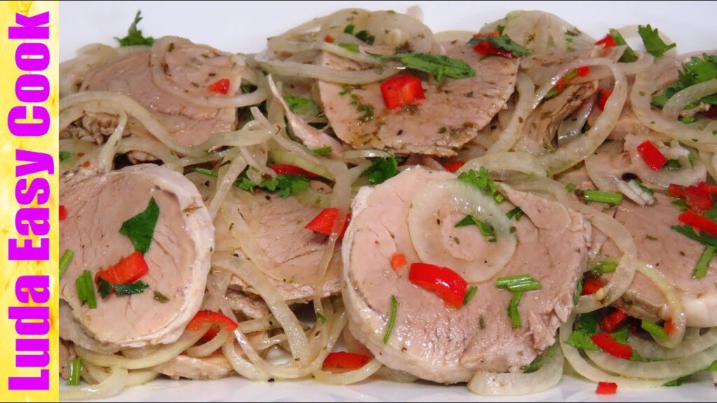 Сочная мясная закуска с маринованным луком Люда Изи Кук закуски холодный шашлык новогодний стол 2025