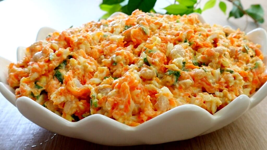Салат "ДРУЖБА" ЧЕТЫРЕ ингредиента и Загадочный Вкус! Необычно,но съедобно 😉👍