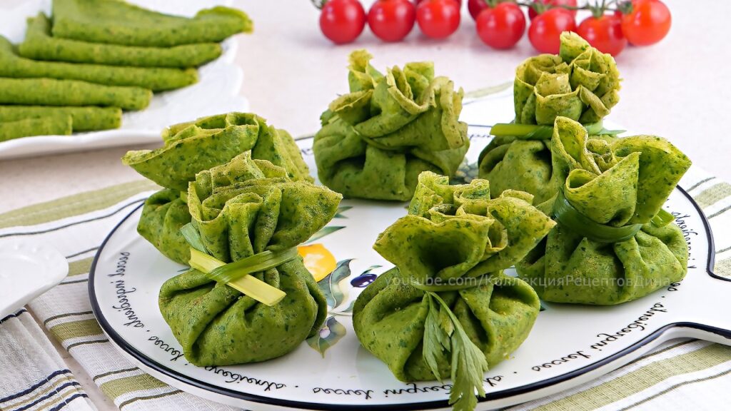 🥞🥬 Шпинатные Блинчики с двумя аппетитными начинками - Красиво, Вкусно, Полезно! 🥞🥬