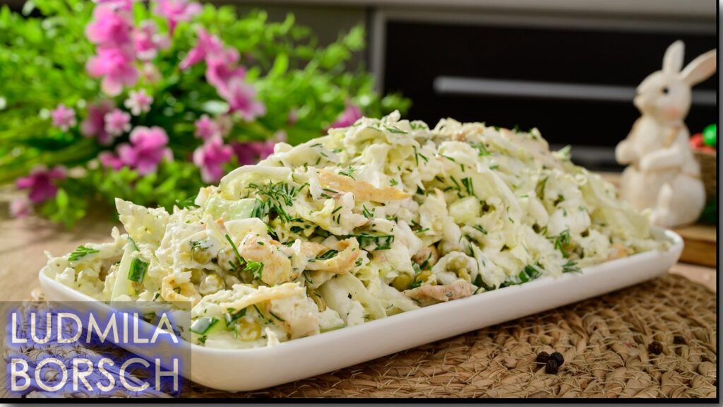Удивительно Новый вкус привычного салата из Пекинской Капусты на Пасху.