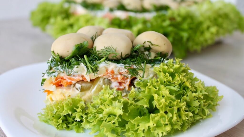 Праздничный Салат "Грибная Поляна"!