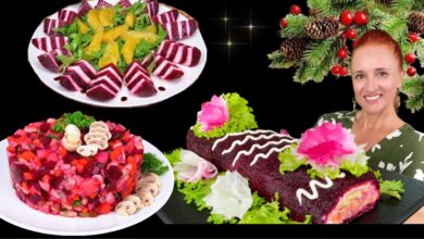 Photo of 🎅🎄 Свёкла на праздничном столе: 5 эффектных и вкусных салатов, как приготовить салат, Люда Изи Кук