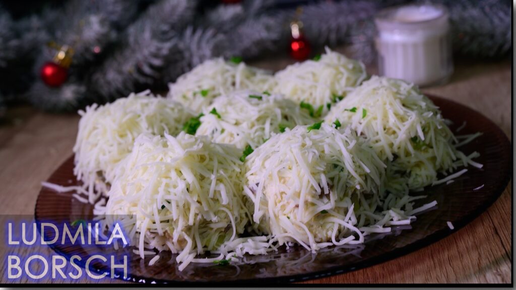 Салат "ПРАЗДНИЧНЫЕ Шарики" на новогодний стол. Съедят за минуту!!!