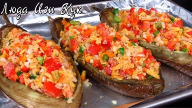 Photo of Вкуснейшие БАКЛАЖАНЫ В ДУХОВКЕ простой рецепт БАКЛАЖАНОВ С НАЧИНКОЙ Люда Изи Кук блюда из овощей