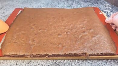 Photo of 🍫 Пластовой бисквит для рулетов и нарезных пирожных (30х40 см) ✨ Тонкий, эластичный, без трещин!