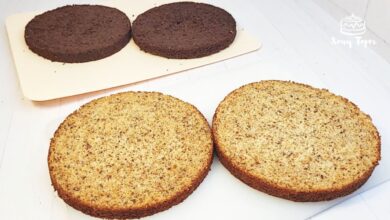 Photo of Ореховые бисквиты: нежный ванильный и насыщенный шоколадный 🍫 Идеальная основа для любого торта 💥
