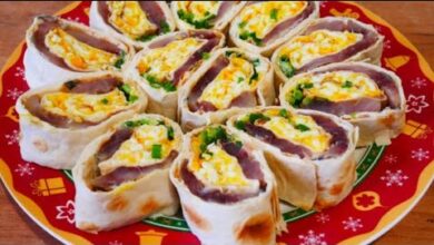Photo of Закуска из лаваша с рыбкой Закуска на праздничный стол