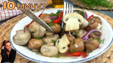 Photo of Эти ГРИБЫ вкуснее мяса! 🍄 за 10 минут (без уксуса) 🍋 Маринованные шампиньоны