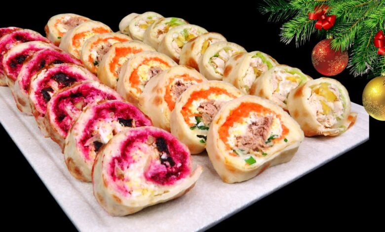 🌯 Праздничные закуски Лаваш с начинками 3 рулета с начинками ярко, просто вкусно Люда Изи Кук 🌯 Праздничные закуски Лаваш с начинками 3 рулета с начинками ярко, просто вкусно Люда Изи Кук