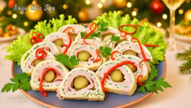 Photo of 🎄 Красивая закуска для праздничного стола 🧀 Сырный рулет с ветчиной. Без теста и без духовки. 2027
